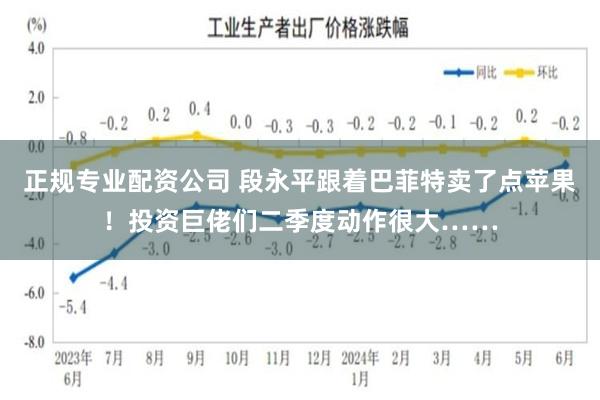 正规专业配资公司 段永平跟着巴菲特卖了点苹果！投资巨佬们二季度动作很大……