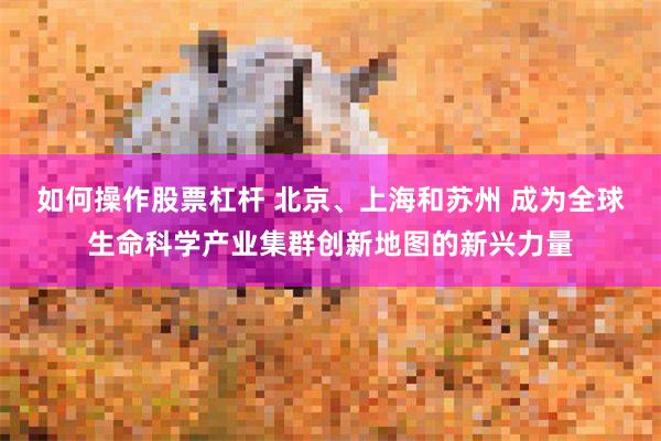 如何操作股票杠杆 北京、上海和苏州 成为全球生命科学产业集群创新地图的新兴力量