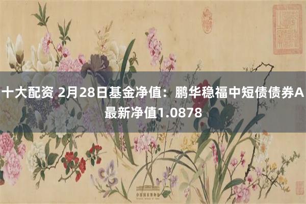 十大配资 2月28日基金净值：鹏华稳福中短债债券A最新净值1.0878